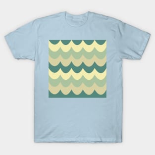 Geometric Waves Pattern T-Shirt